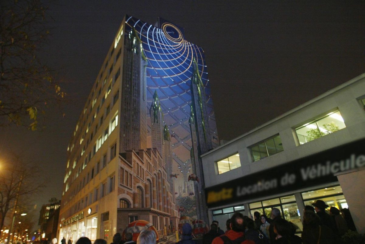 Fresque Lumière : Lyon en 2046